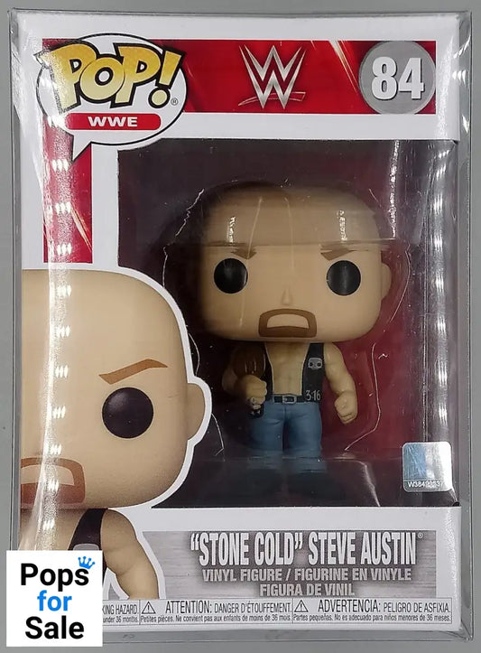 84 Stone Cold Steve Austin (w/Belt) - WWE - Funko POP - Brand New
