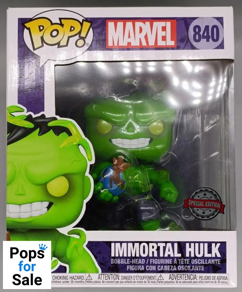 840 Immortal Hulk - 6 Inch - Marvel - Funko POP - Box Damaged