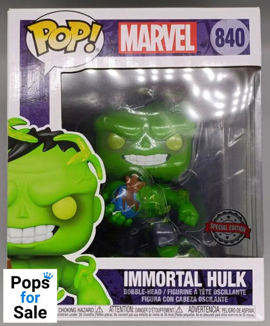 840 Immortal Hulk - 6 Inch - Marvel - Funko POP - Box Damaged