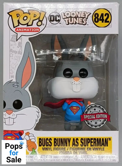 #842 Bugs Bunny (as Superman) - Looney Tunes - Box Damaged Funko POP