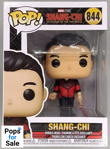 #844 Shang-Chi (w Staff) - Marvel Shang-Chi Ten Ring Box Damaged Funko POP