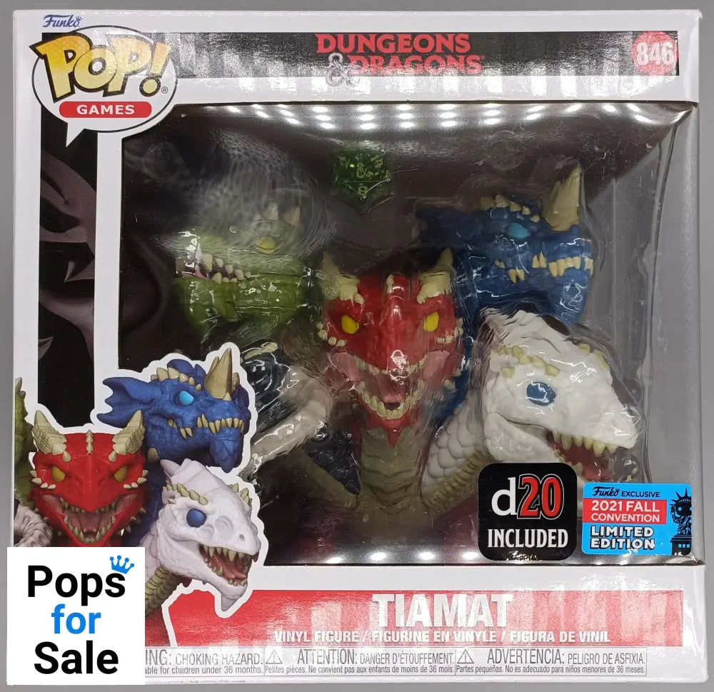 #846 Tiamat (with D20) 6 Inch - Dungeon & Dragons Funko POP