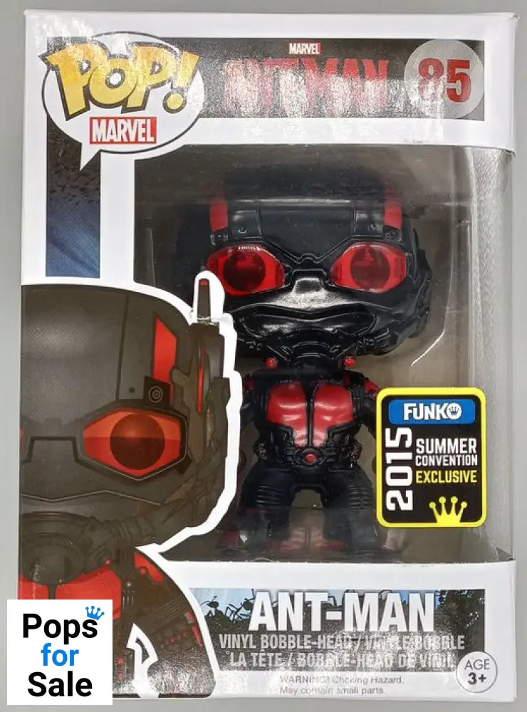 #85 AntMan (Black Out) Marvel Antman - 2015 Con - Box Damaged Funko POP