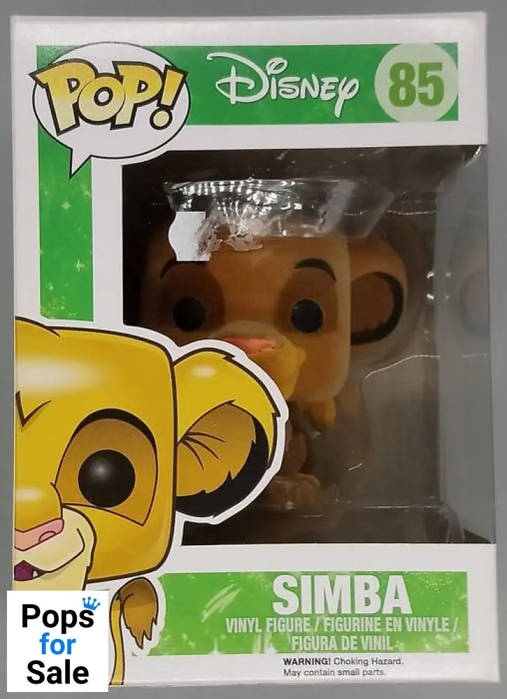 #85 Simba - Flocked - Disney Lion King - Box Damaged Funko POP