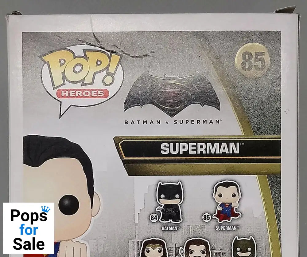 #85 Superman - DC Batman vs Superman - Box Damaged Funko POP