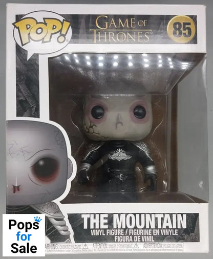 #85 The Mountain (Unmasked) 6 Inch Game of Thrones Box Damaged Funko POP