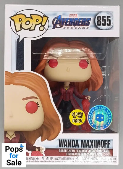 855 Wanda Maximoff - Glow - Marvel Avengers Endgame - Funko POP - Box Damaged