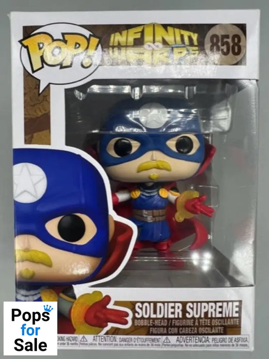 #858 Soldier Supreme - Marvel Infinity Warps - Box Damaged Funko POP