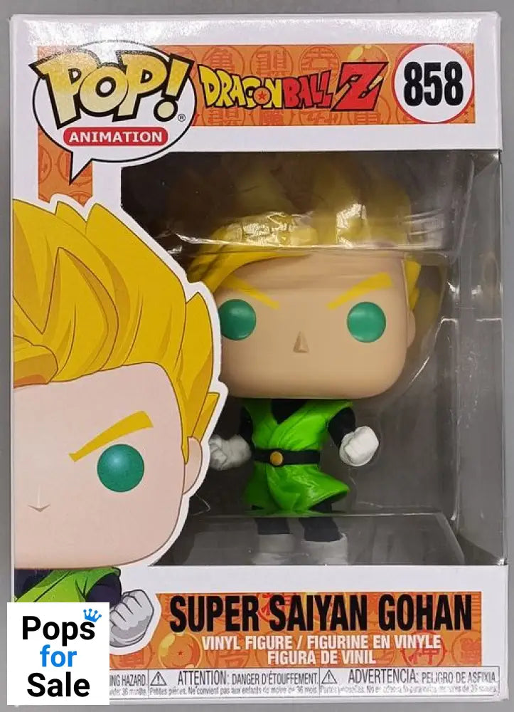 858 Super Saiyan Gohan (Teenage) - Dragon Ball Z Funko POP - Box Damaged