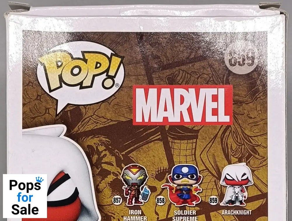 #859 ArachKnight - Marvel Infinity Warps - Box Damaged Funko POP