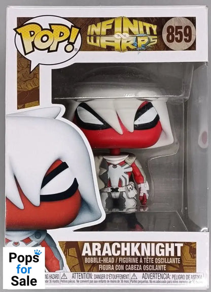 #859 ArachKnight - Marvel Infinity Warps - Box Damaged Funko POP