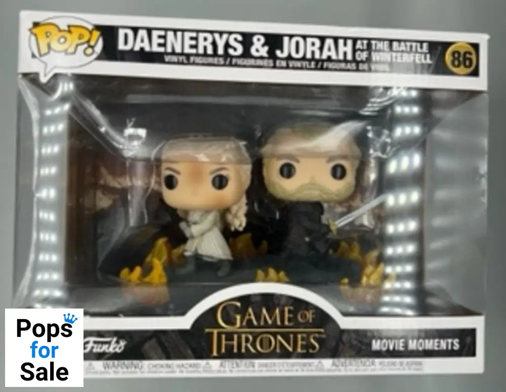 #86 Daenerys & Jorah (at the Battle of Winterfell) TV Box Damaged Funko POP