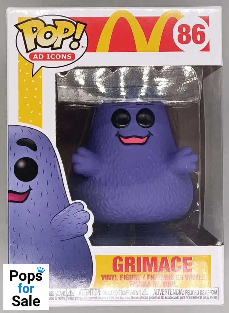 86 Grimace - Ad Icons - McDonald's - Funko POP - Box Damaged