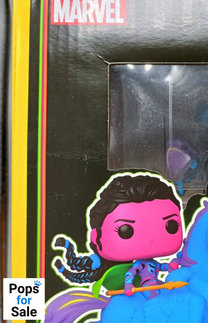 #86 Valkyrie's Flight Blacklight Rides Marvel Avengers Endgame Box Damaged Funko POP