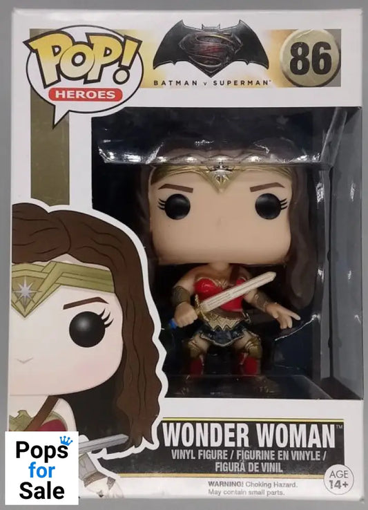 #86 Wonder Woman - DC Batman vs Superman - Box Damaged Funko POP