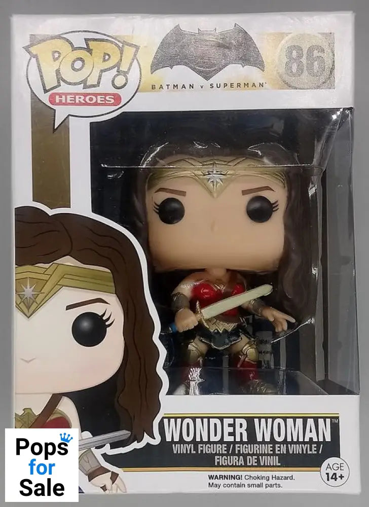 #86 Wonder Woman - DC Batman vs Superman - Box Damaged Funko POP