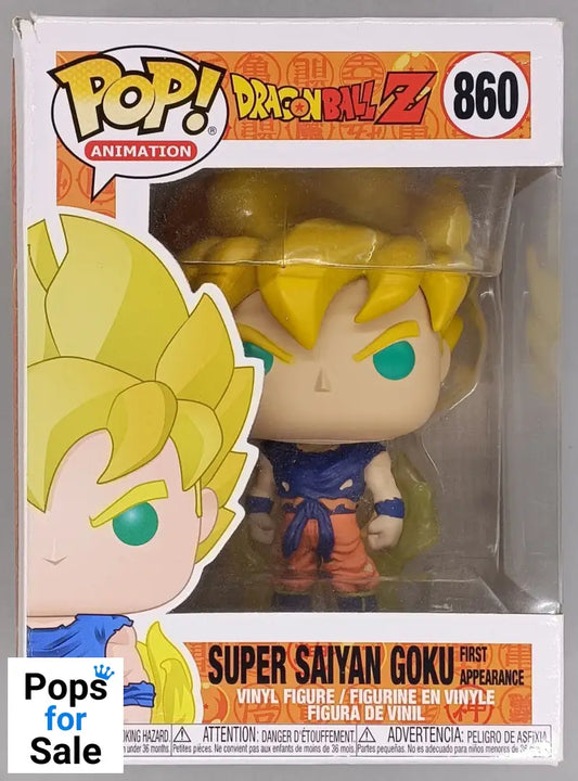 860 Super Saiyan Goku (First Appearance) Dragon Ball Z Funko POP - Box Damaged