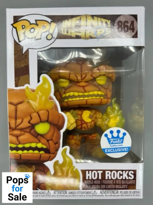 #864 Hot Rocks - Marvel Infinity Warps - Box Damaged Funko POP