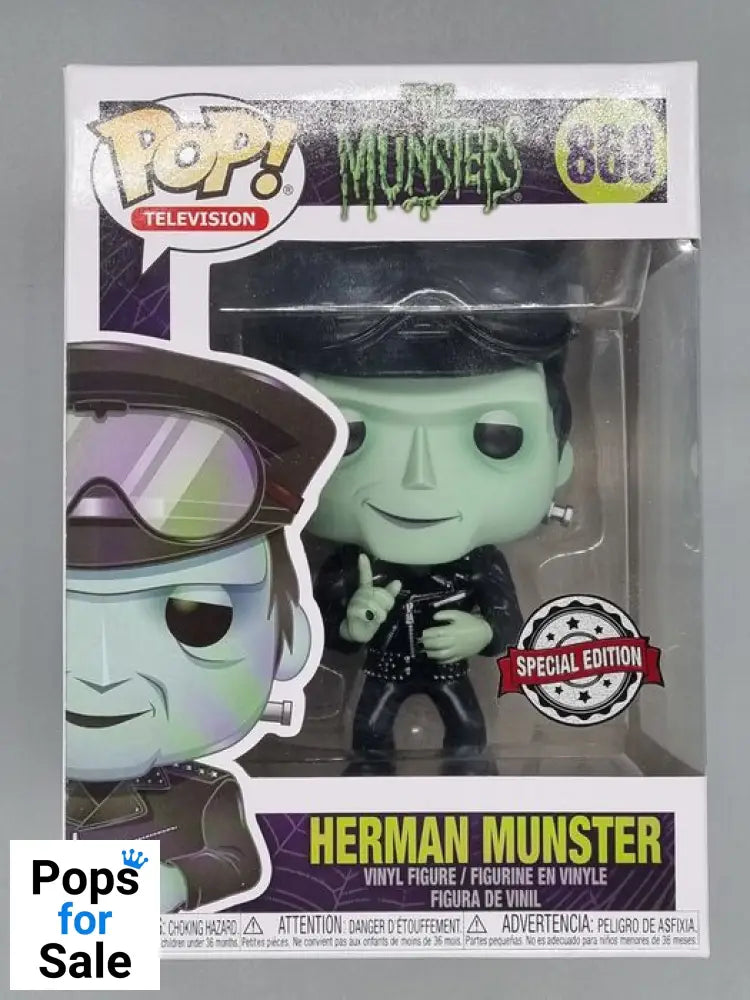 #868 Herman Munster (Hot Rod) - The Munsters Funko POP