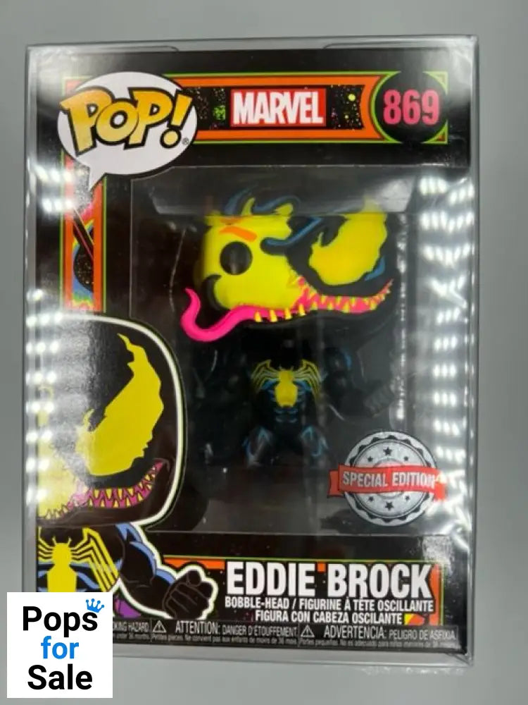 #869 Eddie Brock (Venom Blacklight) - Marvel Funko POP