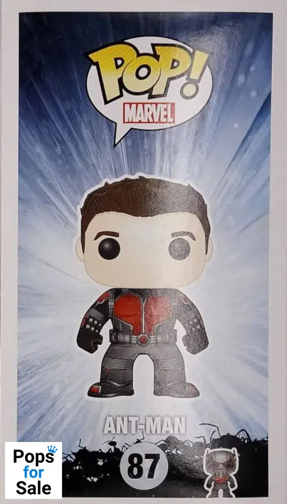 #87 Ant-Man (Unmasked) Marvel Collector Corps Box Damaged Funko POP