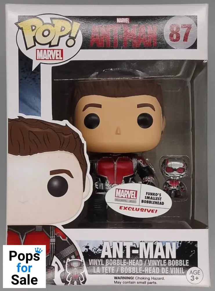 #87 Ant-Man (Unmasked) Marvel Collector Corps Box Damaged Funko POP