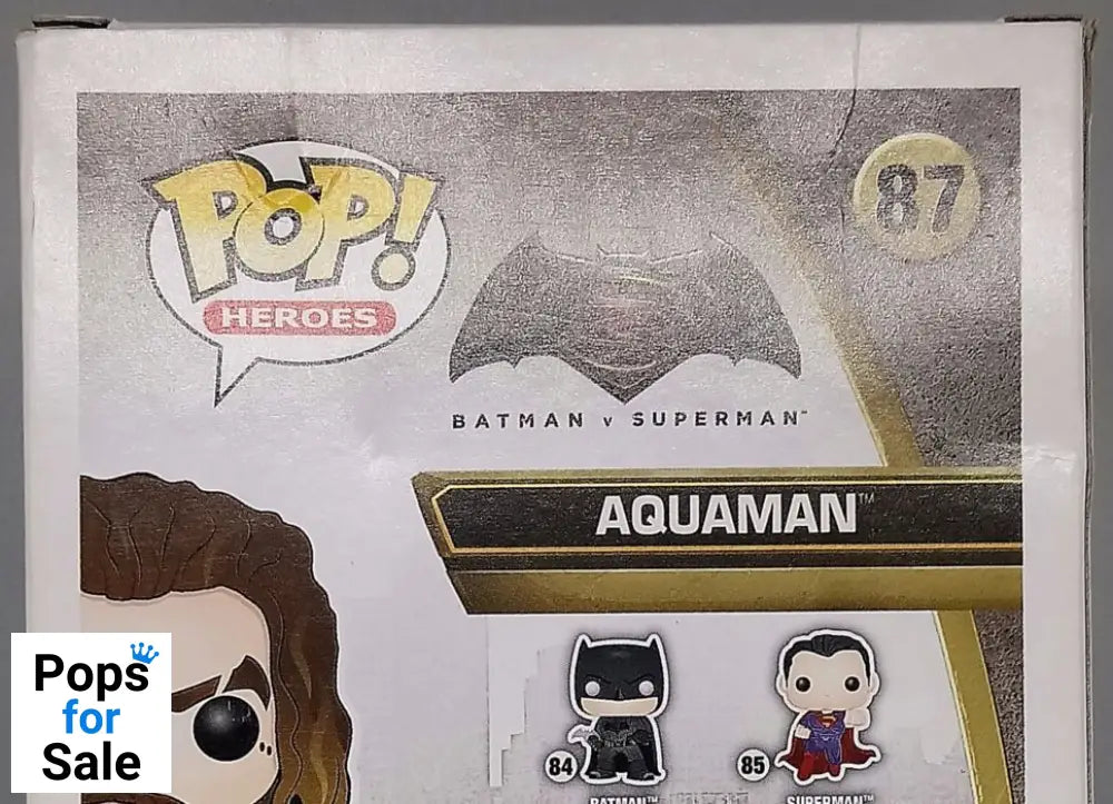 #87 Aquaman - DC - Batman V Superman - Box Damaged Funko POP