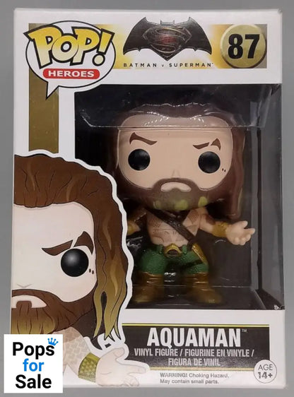 #87 Aquaman - DC - Batman V Superman - Box Damaged Funko POP