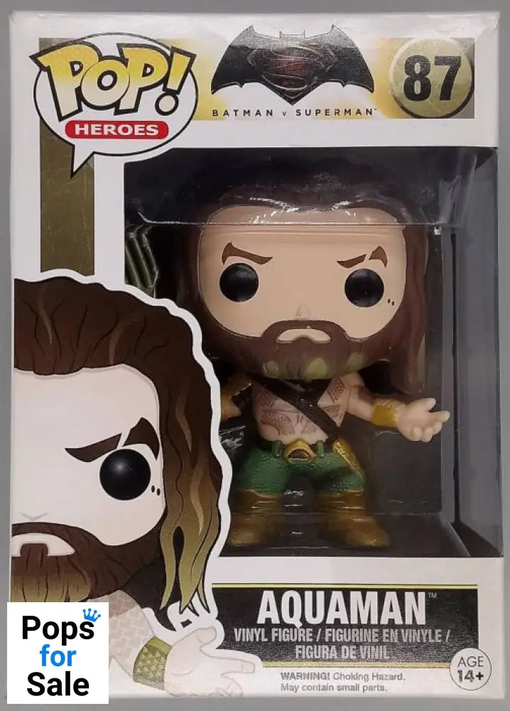 #87 Aquaman - DC - Batman V Superman - Box Damaged Funko POP