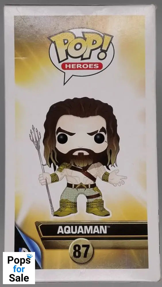 #87 Aquaman - DC - Batman V Superman - Box Damaged Funko POP