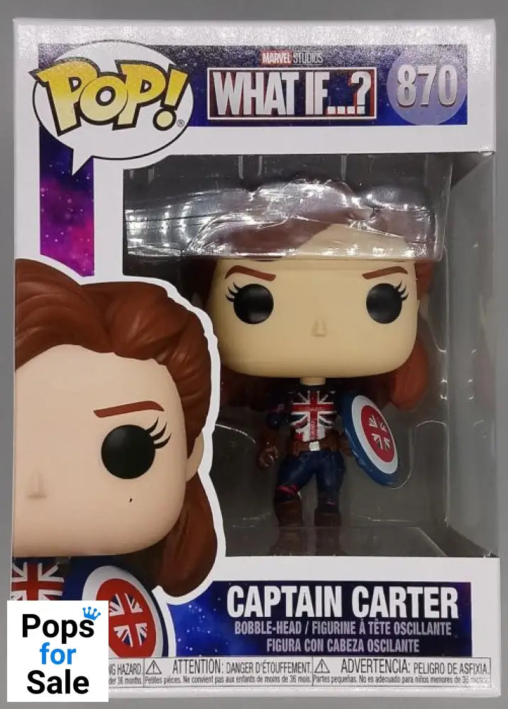 #870 Captain Carter - Marvel What If...? - Box Damaged Funko POP