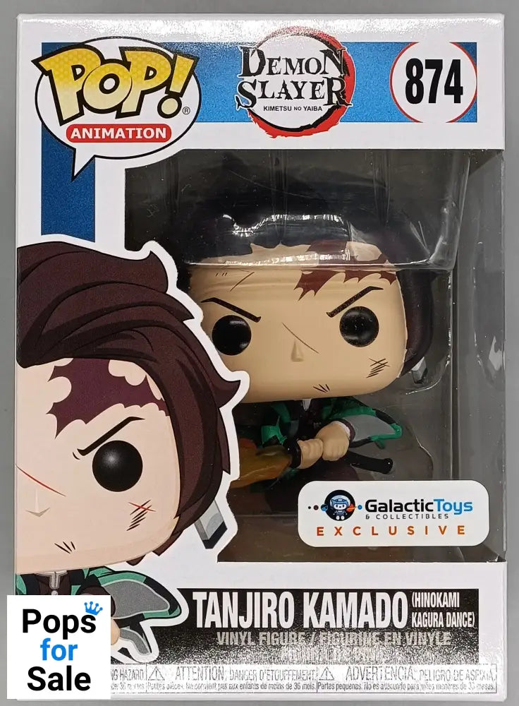 #874 Tanjiro Kamado (Hinokami Kagura Dance) Demon Slayer Funko POP