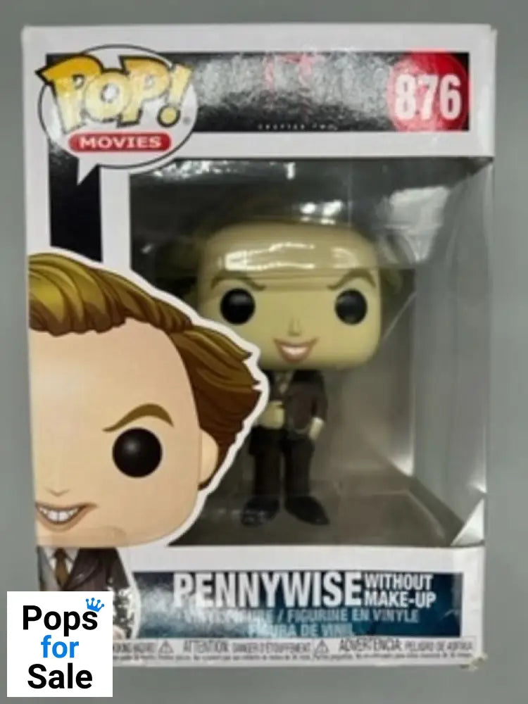 876 Pennywise (Without Make-Up) - IT - Horror Funko POP - Damaged Box