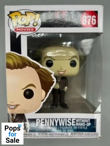876 Pennywise (Without Make-Up) - IT - Horror Funko POP - Damaged Box