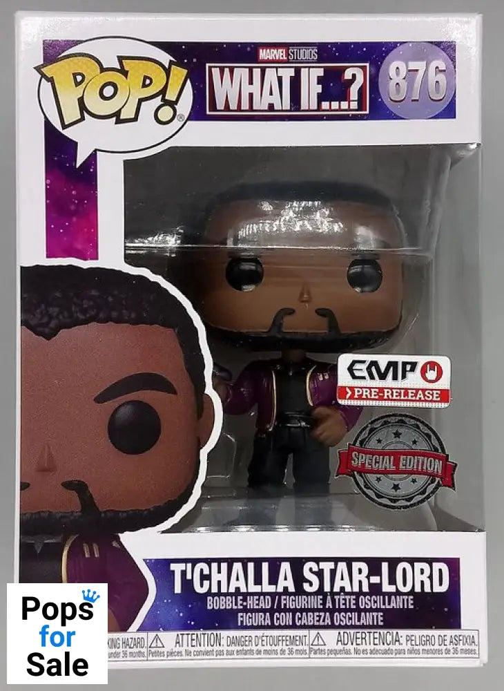 #876 T'Challa Star-Lord (Unmasked) Marvel What If..? Funko POP