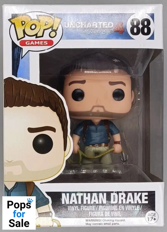 88 Nathan Drake - Uncharted 4 - Box Damaged Funko POP