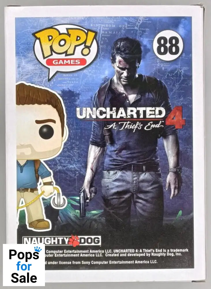 88 Nathan Drake - Uncharted 4 - Box Damaged Funko POP