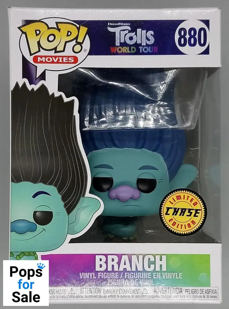 #880 Branch (Sad) - Chase - Trolls World Tour - Box Damaged Funko POP