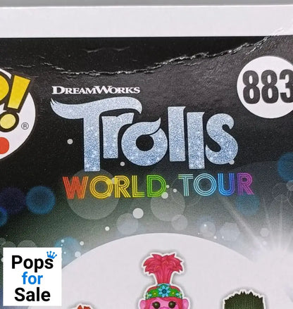 #883 Poppy (w/ Guitar) - Trolls World Tour - Box Damaged Funko POP