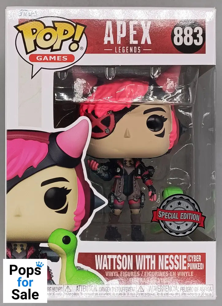 #883 Wattson with Nessie (Cyber Punked) - Apex Legends Funko POP