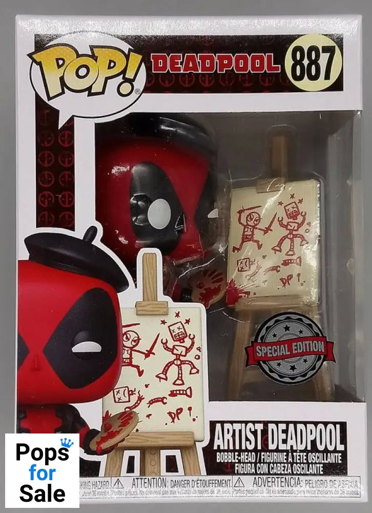 #887 Artist Deadpool - Marvel Funko POP