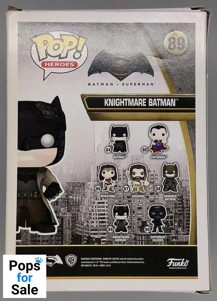 #89 Knightmare Batman - Batman vs Superman - Box Damaged Funko POP