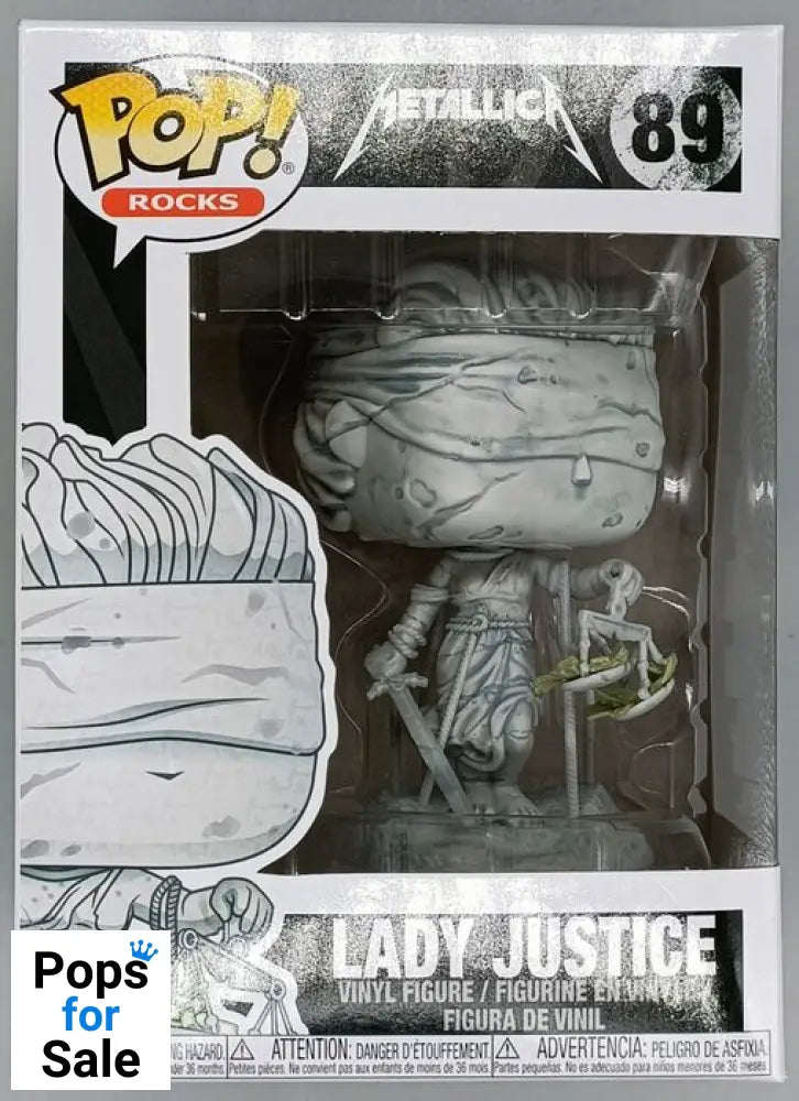 89 Lady Justice - Metallica - Rocks - Box Damaged Funko POP