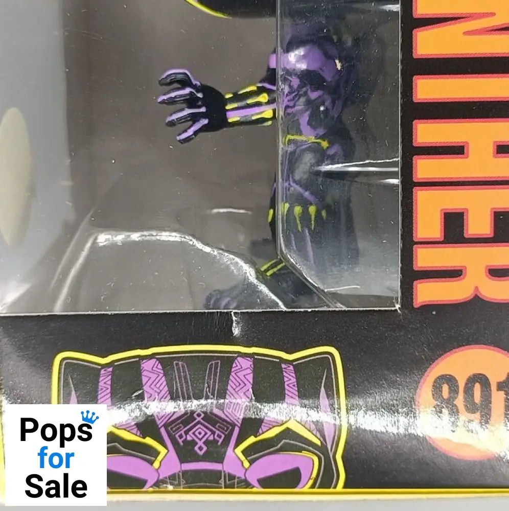 891 Black Panther (Blacklight) - Marvel - Box Damaged Funko POP