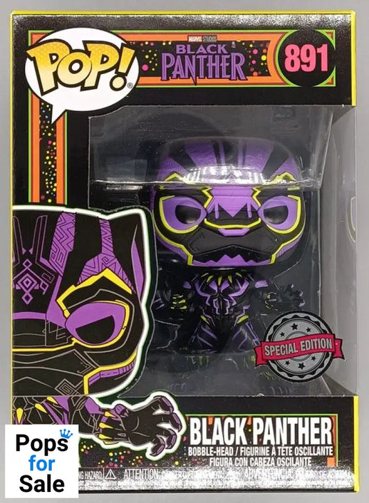 891 Black Panther (Blacklight) - Marvel Funko POP