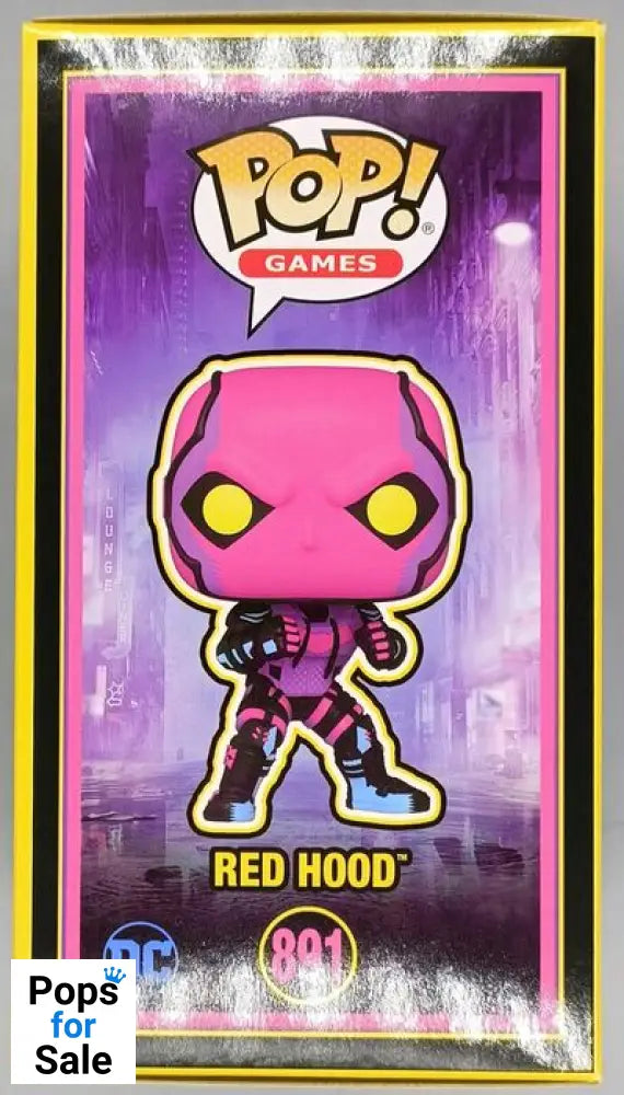 #891 Red Hood - Blacklight - DC Gotham Knights Funko POP