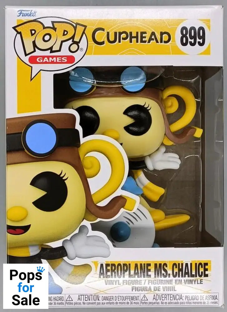 #899 Aeroplane Ms. Chalice - Cuphead - Box Damaged Funko POP