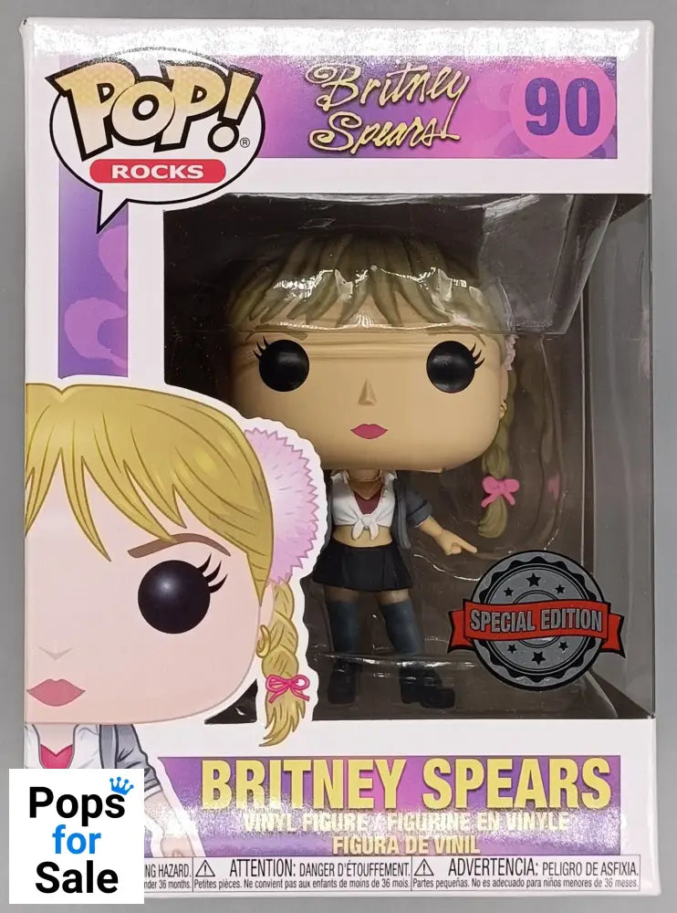 90 Britney Spears - Baby One More Time - Rocks - Funko POP - Box Damaged