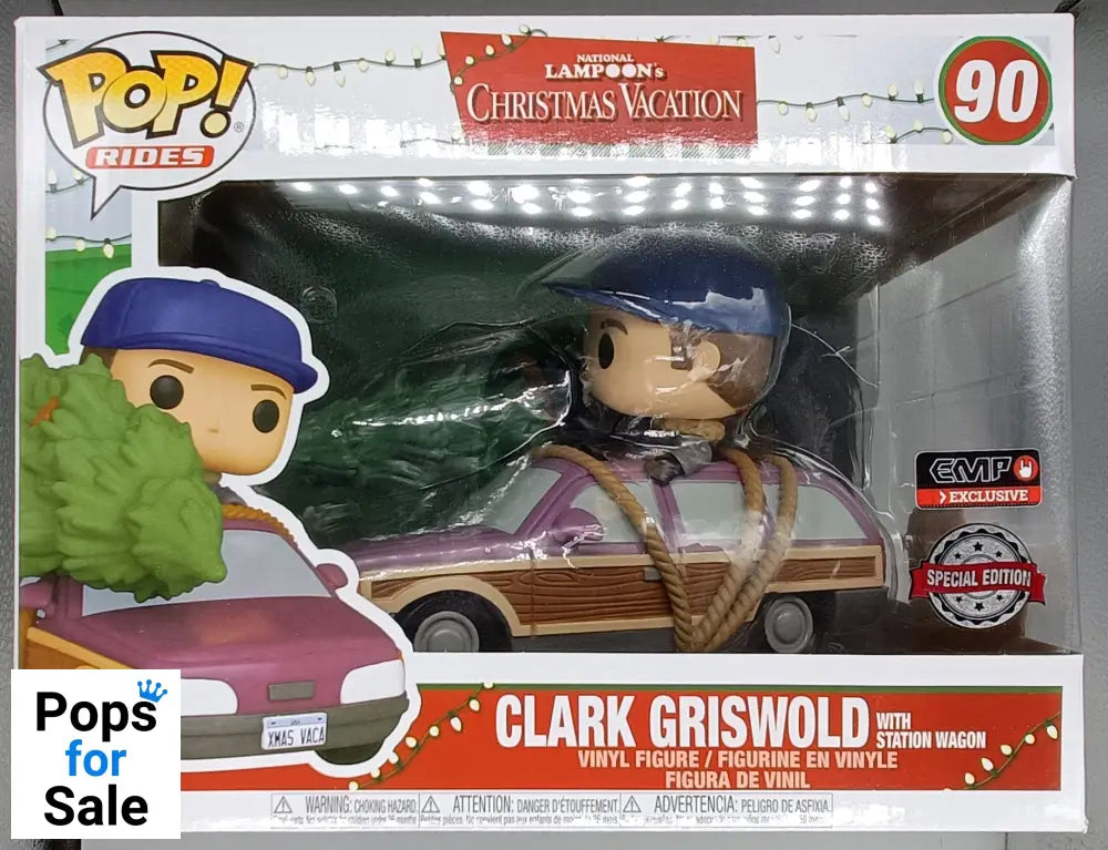 #90 Clark Griswold (with Station Wagon) Rides Christmas Vaca Funko POP