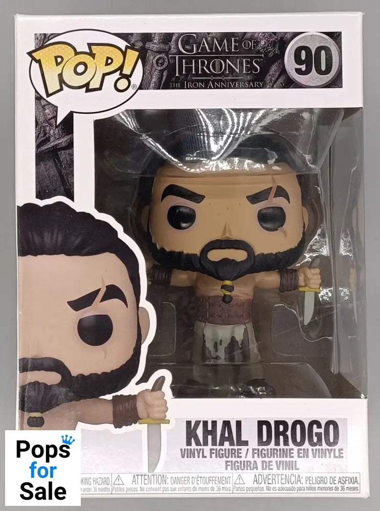 90 Khal Drogo (w/ Daggers) - Game of Thrones Funko POP - Box Damaged